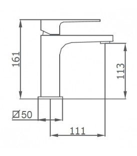 Mitigeur lavabo blanc KALA