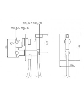 Mitigeur thermostatique à encastrer vertical INTIMIXER QUADRO