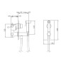 Mitigeur thermostatique a encastrer vertical INTIMIXER QUADRO