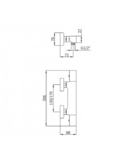 Mitigeur thermostatique douche