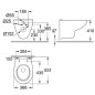 Grohe pack WC Rapid SLX autoportant avec cuvette rimless Bau Ceramic