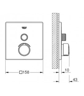 Set de douche encastrée SmartControl