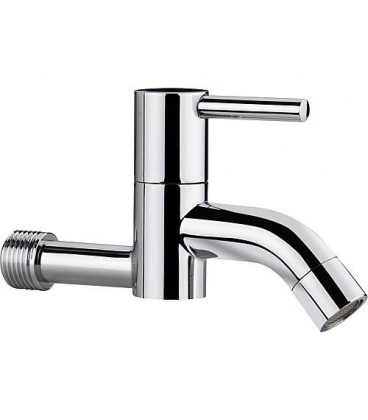 Robinet mural TWIN DN15 (1/2) saillie env 120 mm - eau froide