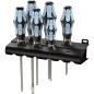 Wera' Jeu de tournevis acier inox + Rack 6 pcs fente + philips