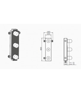 Douche Thermostatique 2 voies INCOOL (chromé)