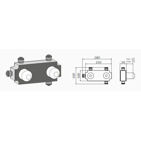 Mitigeur 3 voies INCOOL (noir)