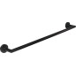 Anneau Porte-serviette Eldrid nero laiton, noir, L:650mm fixation incluse, angulaire