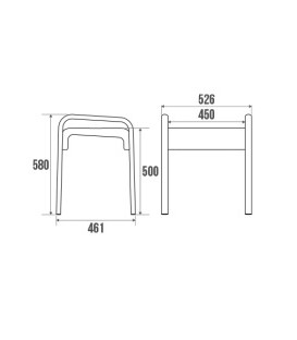 Tabourets de douche Arsis