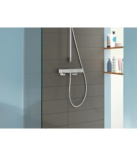 Thermostat Hansgrohe Ecostat E, mitigeur douche en saillie, chrome