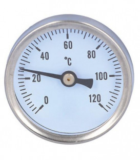 Thermometre 0-120°C convient pour robinet a boisseau spherique equerre et droit