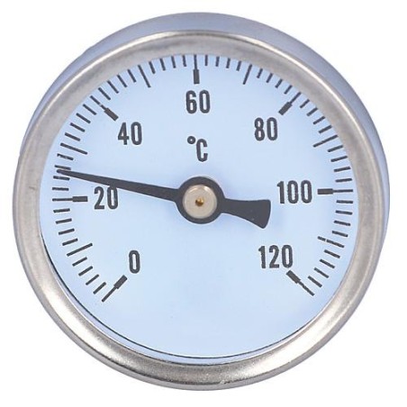 Thermometre 0-120°C convient pour robinet a boisseau spherique equerre et droit
