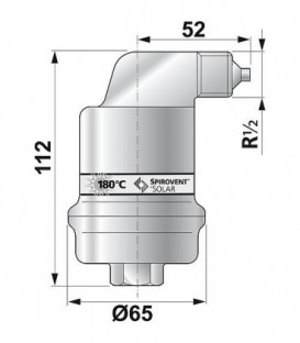 Spirotop solaire 1/2" purge d'air automatique pour dispositif solaire