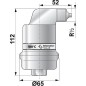 Spirotop solaire 1/2" purge d'air automatique pour dispositif solaire