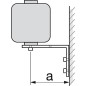 Fixation universelle murale WS L HV 100 150 galvanisée zinguée avec dispositif fixation  1 paire