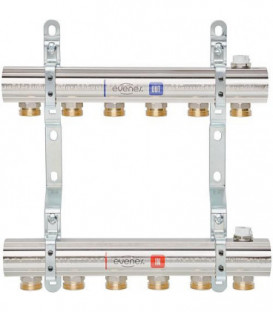 Repartiteur de chauffage EVENES type M1 2 DN25 1 laiton 2 circuits de chauffage