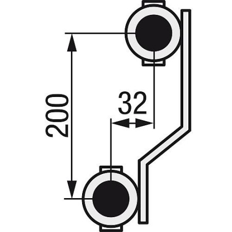 Repartiteur de chauffage EVENES type M1 2 DN25 1 laiton 2 circuits de chauffage