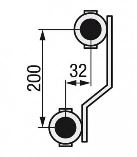 Repartiteur de chauffage EVENES type M1 9 DM25 1 laiton 9 circuits de chauffage