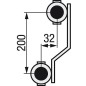 Repartiteur de chauffage EVENES type M4 3 DN25 1 laiton 3 circuits avec vanne de reg