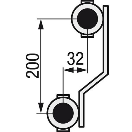 Répartiteur de chauffage EVENES type M5 4 DN25 1 laiton 4 circuits avec vanne de reg