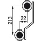 Repartiteur de circuit de chauffage 1" laiton debit 0,5l/min pour 11 groupes 3/4" eurocone"