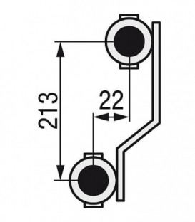 Repartiteur de circuit de chauffage 1" laiton debit 0,5 l/min pour 7 groupes 3/4" eurocone