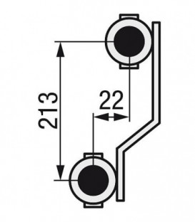 Repartiteur de circuit de chauffage 1" laiton debit 0,5l/min pour 8 groupes 3/4" eurocone"
