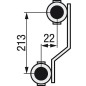 Repartiteur de circuit de chauffage 1" laiton debit 0,5l/min pour 8 groupes 3/4" eurocone"