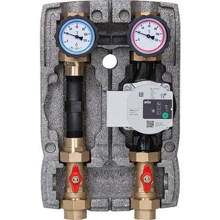 Kit circuit de chauffage Easyflow DN25 1"non-melange compteur thermique Wilo Para 25/6