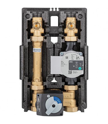 Kit circuit de chauffage Heatbloc K35 DN25 1" 3 mélangeur T°C moteur SR5 Wilo Para SC25/6-43