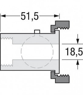 Robinet d'arret a boisseau sphérique type Mini Pump raccords 1" x 1 1/2"