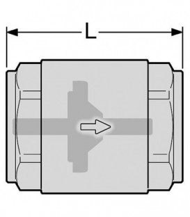 Soupape de retenue en laiton filetage femelle bilateral 3/8"