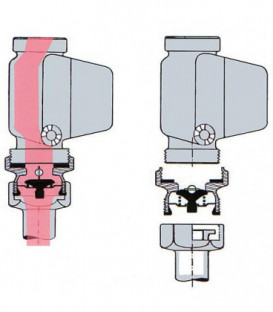 Clapet anti-thermosiphon TS50 FI DN32 1 1/4"