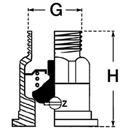 Frein PAW (SBE-AG) DN 1" avec passage d'air automatique reglable