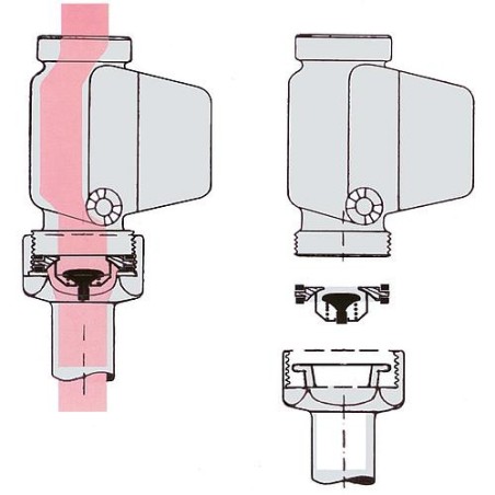 Plaque de conduite TopInset Piston de soupape DN40 1 1/2"