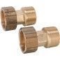 Raccord A vis 1/2" male x ecrou raccord Kit de 2 pieces