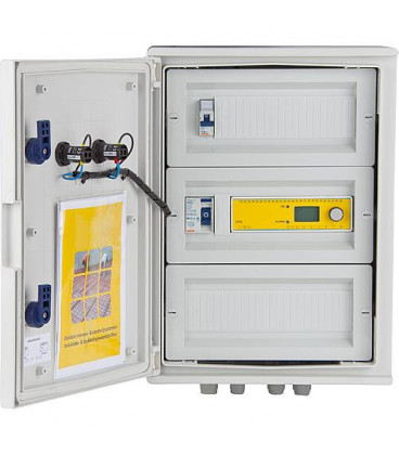 Armoire électrique et répartiteur pour chauffage, 10KW- 3 circuits thermostat+capteur inclus