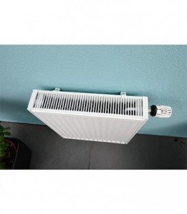 Radiateur PROFILE avec 6 raccords 1/2" - 22/400/400 couleur RAL 9016