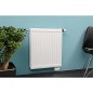 Radiateur PROFILE avec 6 raccords 1/2" - 22/400/400 couleur RAL 9016