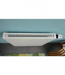 Radiateur plan raccord central 6 x 1/2" 22/600/400 couleur RAL 9016