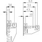 Console murale fixation univer. support d´écartement pour radia. avec colliers