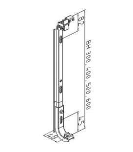 Console murale universelle (2pces) pour hauteur de montage 300-600 mm vis et chevilles incluses