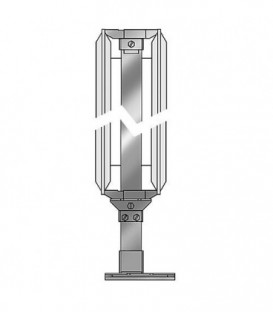 Standfix Tube Standfix 35x10 mm revêtement blanc longueur 960 mm