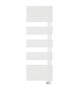 Radiateur seche-serviette electrique, modele Garda, 600W couleur: RAL 9016 blanc