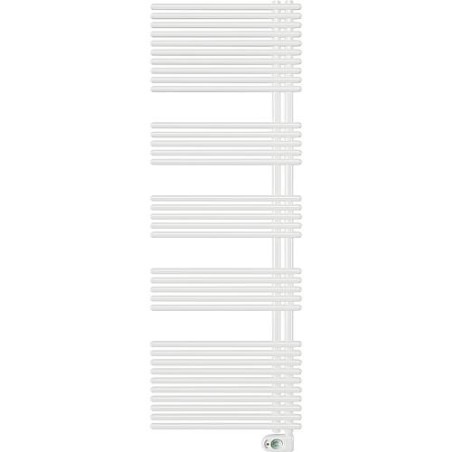 Radiateur seche-serviette electrique, modele Garda, 600W couleur: RAL 9016 blanc