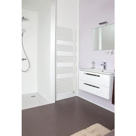 Radiateur seche-serviette electrique, modele Garda, 600W couleur: RAL 9016 blanc