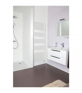 Radiateur seche-serviette electrique, modele Garda, 1000W couleur: RAL 9016 blanc