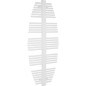Radiateur seche-serviette Vespucci Doppio, blanc, hxl: 1556x700mm