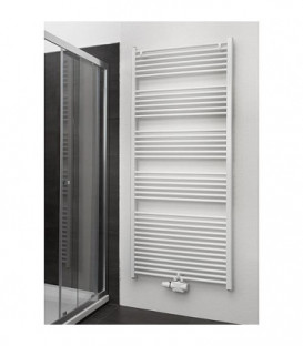 Radiateur salle de bain avec borne centrale Dim : 1250x460 mm, blanc