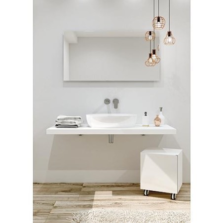 Chauffage mural infrarouge miroir - epaisseur 6 mm 620 x 620 x 50 mm - 400W