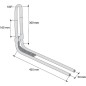 Liaison coudé Oizr raccird radiateur de chauffage au sol, multicouche 16x2 mm